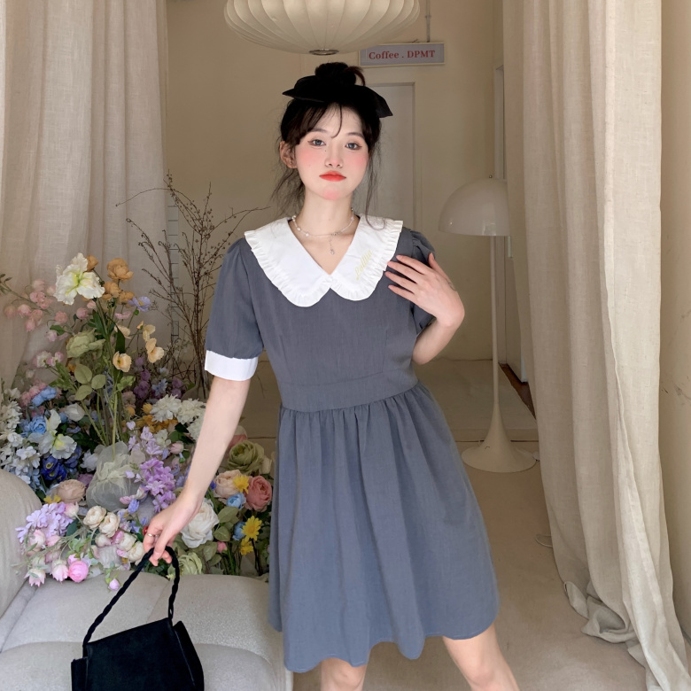 เดรสวัยรุ่น-เดรสคนอ้วนวัยรุ่น L-4XL(อก38-46 นิ้ว)