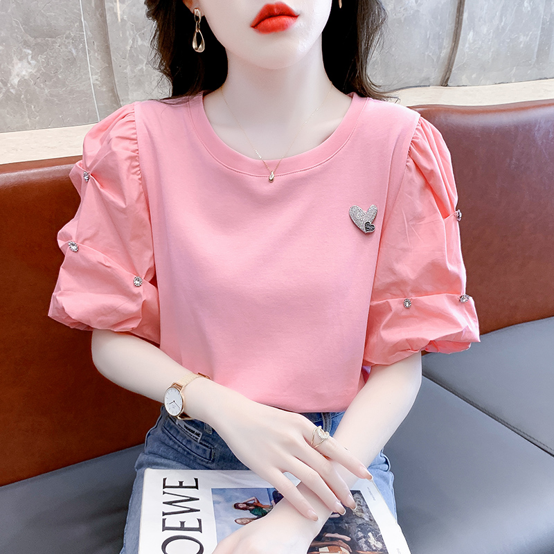 เสื้อผ้าวัยรุ่นเกาหลี เสื้อยืดวัยรุ่นผู้หญิง มีขนาด S M L XL
