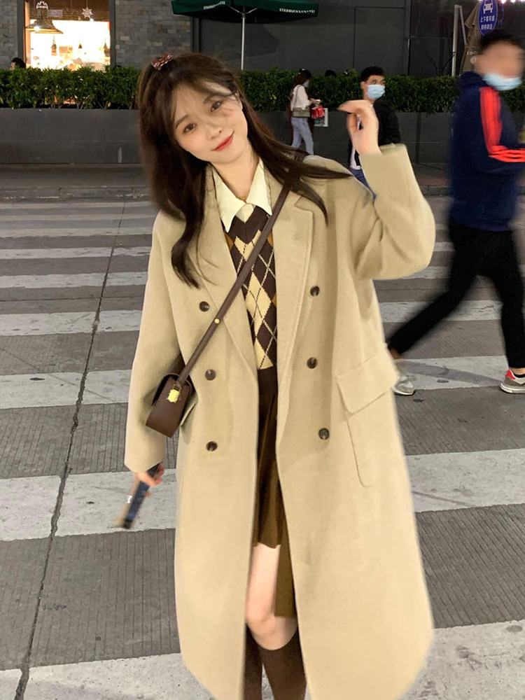 OverCoat เสื้อโค้ทยาว กันหนาว สไตล์ญี่ปุ่น แบบเรียบๆ บุซับในกันลม พร้อมส่ง