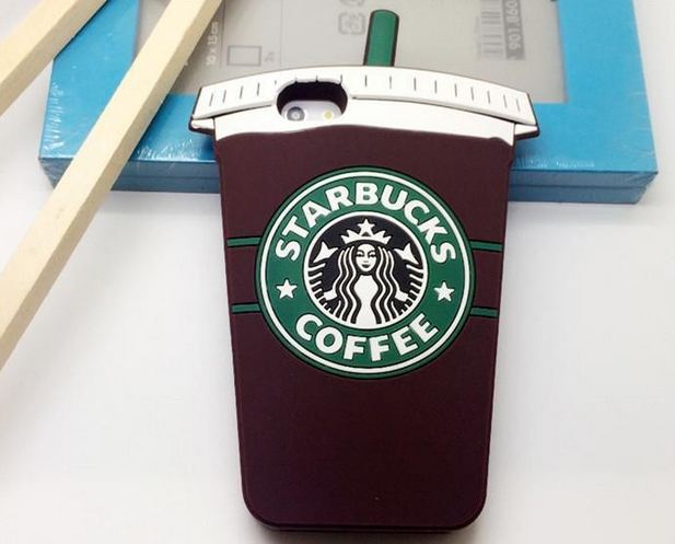 เคส iphone 6 6 plus ขนาด 4.7 และ 5.5 นิ้ว เคส 3D ซิลิโคนอย่างดี ลาย แก้วกาแฟ Starbucks 706218