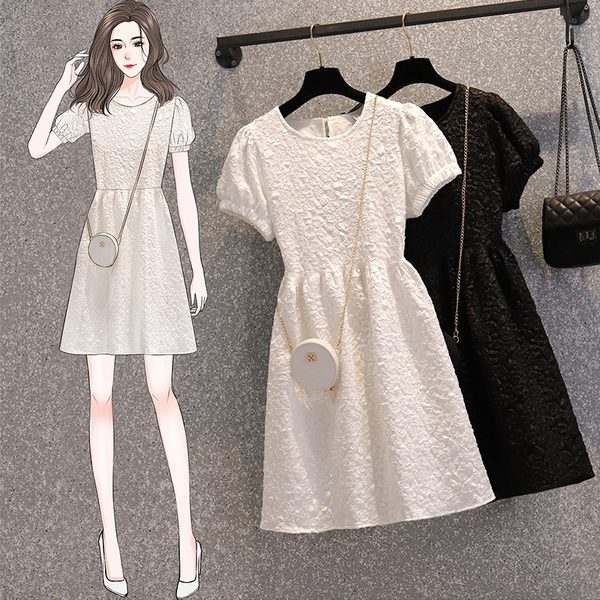 เดรสคนอ้วน เดรสสาวอวบ ชุดเดรสคนอ้วนวัยรุ่น ลูกไม้ BY PLUS SIZE Girl