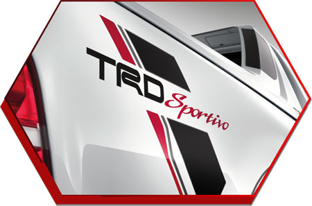 สติ๊กเกอร์ TRDดำ Sportivo คาดหลัง