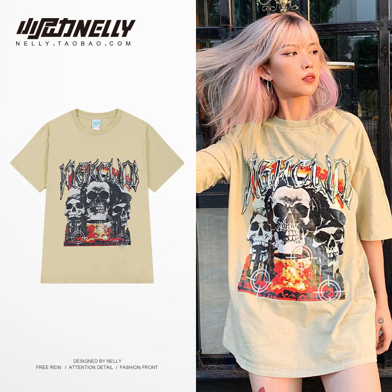 เสื้อยืดคอกลม ผู้ชาย เสื้อยืดผู้ชายเกาหลี เสื้อยืดเกาหลี แบรนด์ NELLY