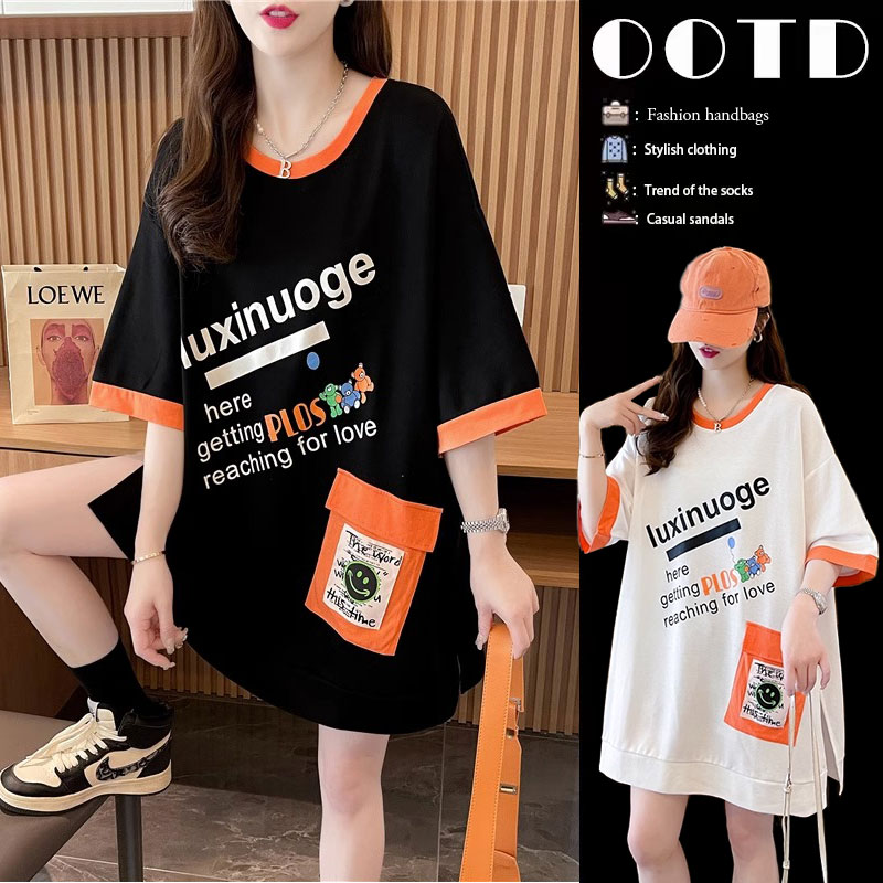 เสื้อยืดคนอ้วนแบบโอเวอร์ไซส์แบบ ulzzang fashion สนใจทักแชท