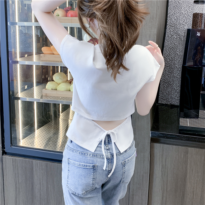 เสื้อผ้าวัยรุ่นเกาหลี เสื้อยืดวัยรุ่นผู้หญิง มีขนาด S M L XL