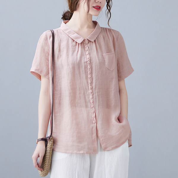 เสื้อลินิน แบบเสื้อสวยๆ เสื้อผ้าฝ้ายลินิน เสื้อเชิ้ตผ้าลินิน BY LININ