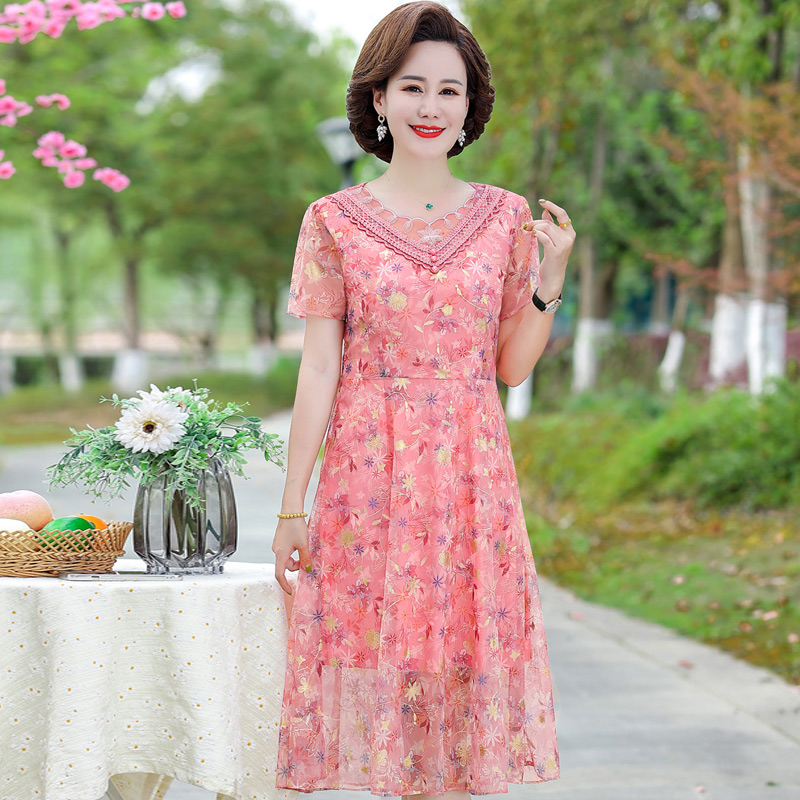 เดรสวัยผู้ใหญ่40-60ปี เดรสคุณแม่ ชุดเดรสทำงานวัยผู้ใหญ่ แบรนด์ MAMA DRESS