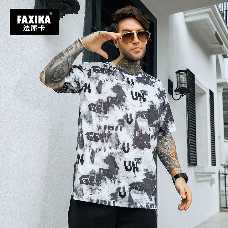 เสื้อยืดผู้ชายอ้วน S-5XL(อกเสื้อ39-51นิ้ว)