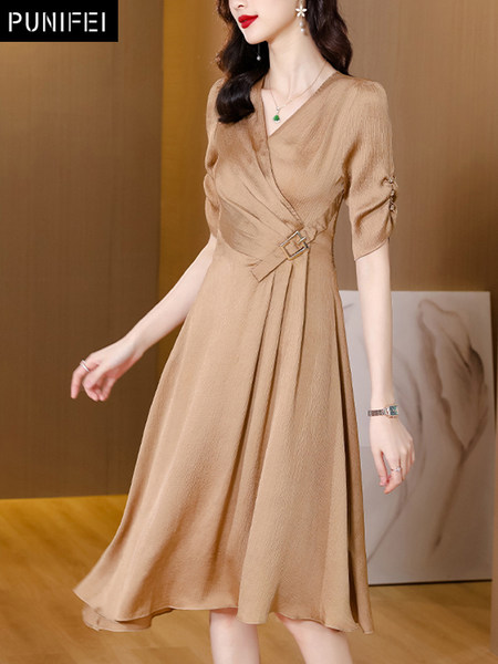เดรสวัยผู้ใหญ่40-60ปี เดรสคุณแม่ ชุดเดรสทำงานวัยผู้ใหญ่ แบรนด์ MAMA DRESS