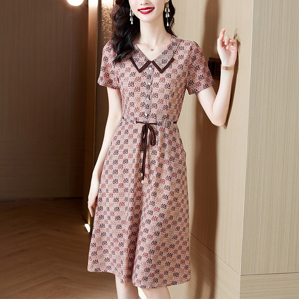 เดรสวัยผู้ใหญ่40-60ปี เดรสคุณแม่ ชุดเดรสทำงานวัยผู้ใหญ่ แบรนด์ MAMA DRESS