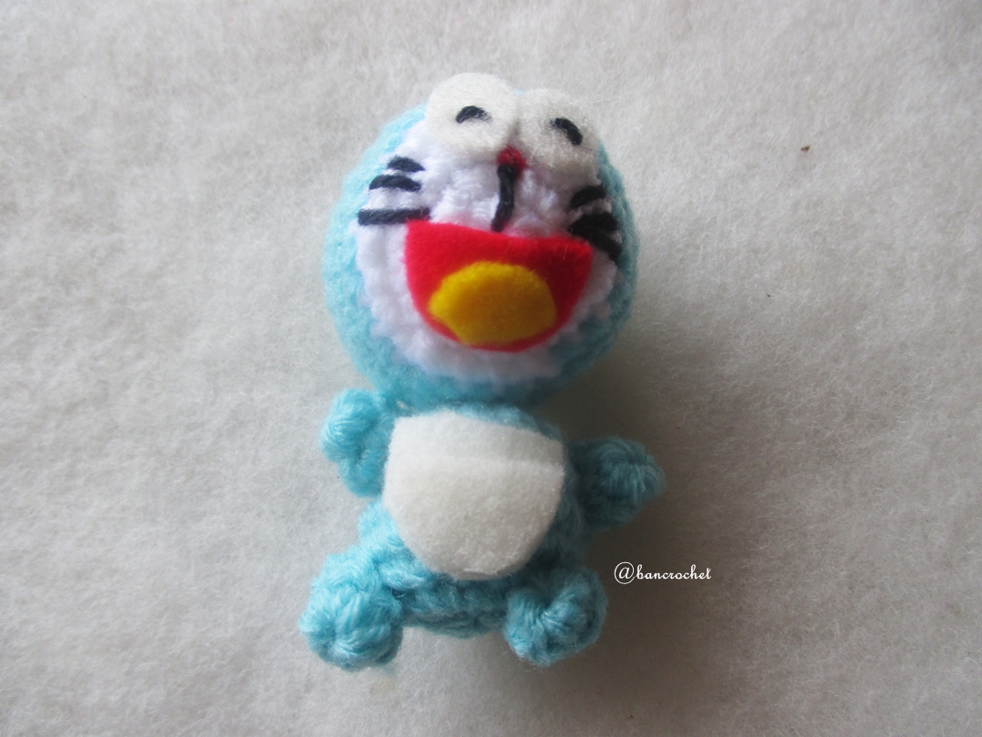 พวงกุญแจโดเรม่อนถัก doraemon amigurumi crochet