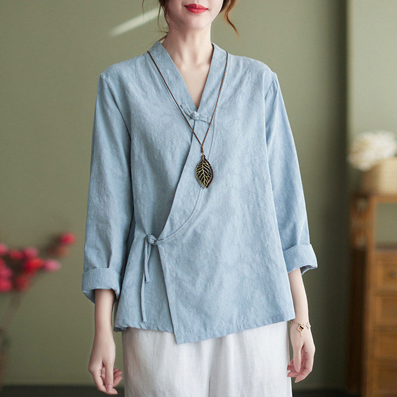 เสื้อลินิน เสื้อผ้าฝ้ายลินิน เสื้อเชิ้ตผ้าลินิน S M l XL จากแบรนด์ ZIMO