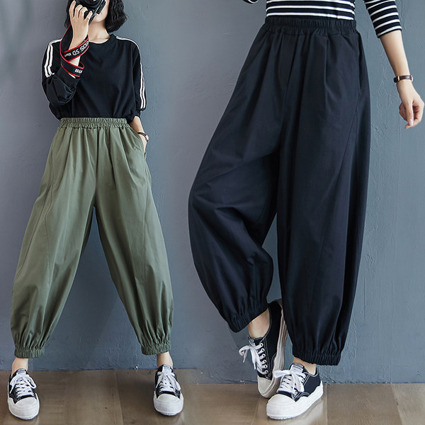 เสื้อทีเชิ้ตคนอ้วนผู้หญิงสไตล์คอตตอนลินินมีไซต์อก 47-48 นิ้ว