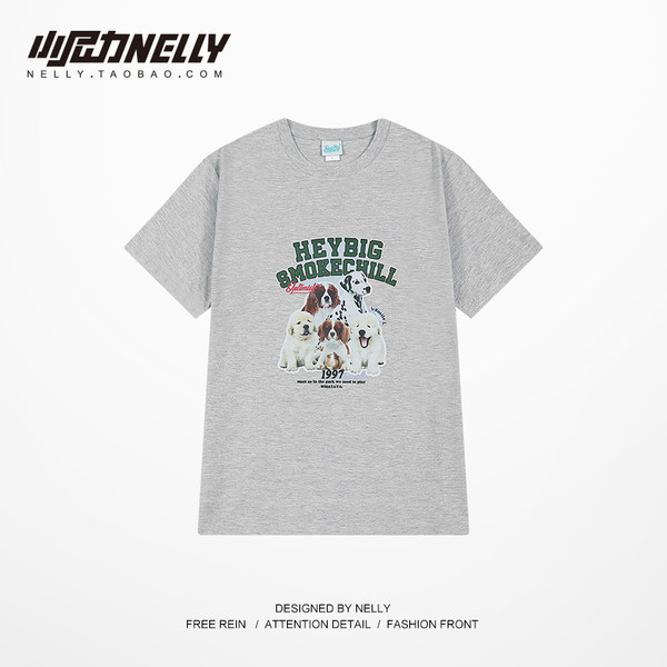 เสื้อยืดคอกลม ผู้ชาย เสื้อยืดผู้ชายเกาหลี เสื้อยืดเกาหลี แบรนด์ NELLY