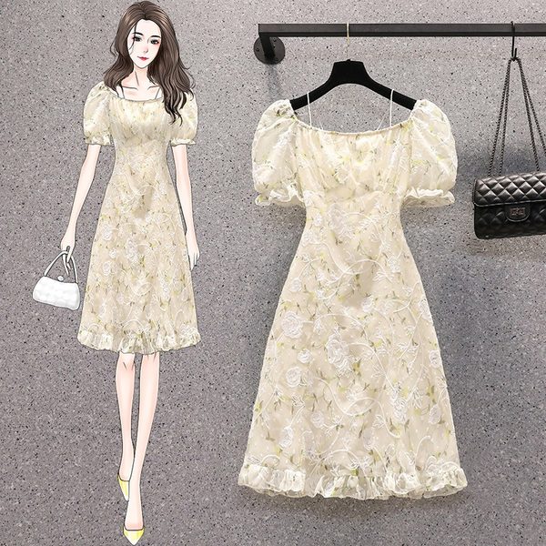 เดรสคนอ้วน เดรสสาวอวบ ชุดเดรสคนอ้วนวัยรุ่น BY PLUS SIZE Girl