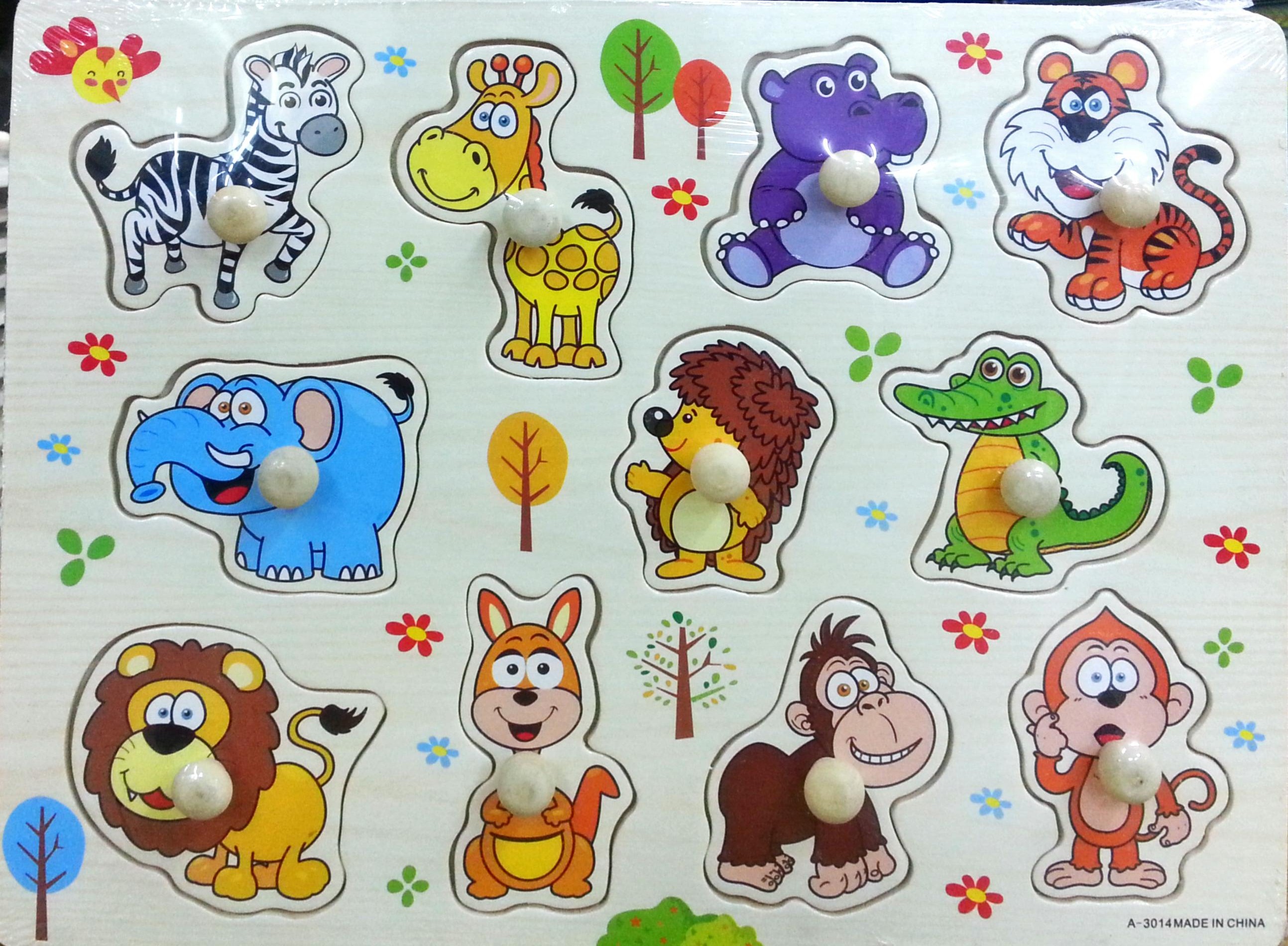 กระดานไม้เสริมความรู้ ชุดสัตว์ป่า