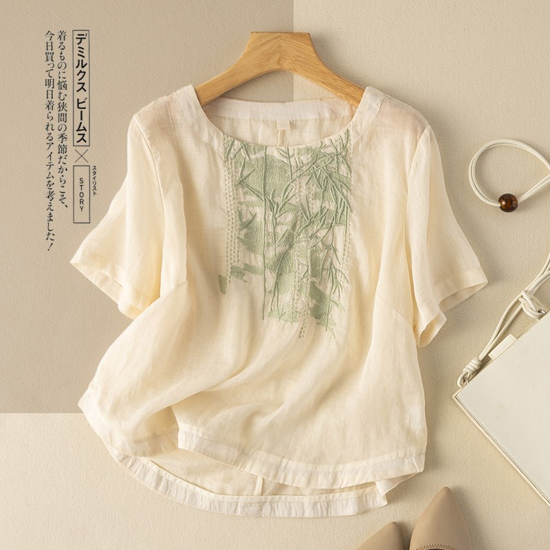 เสื้อลินิน เสื้อผ้าฝ้ายลินิน เสื้อเชิ้ตผ้าลินิน S M l XL จากแบรนด์ ZIMO