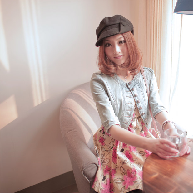 แจ็กเก็ต ยีนส์ตัวสั้น ทรงสวย เท่ปนหวานสียีนส์อ่อน พร้อมส่งจ้า same pic M