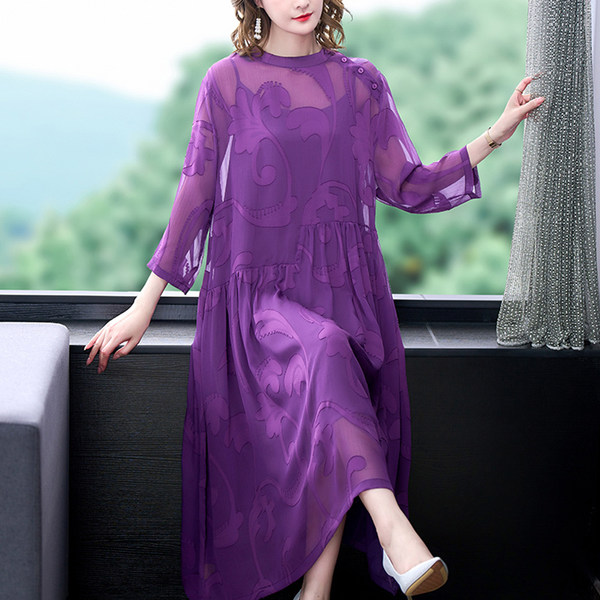 เดรสวัยผู้ใหญ่40-60ปี เดรสคุณแม่ ชุดเดรสทำงานวัยผู้ใหญ่ แบรนด์ MAMA DRESS
