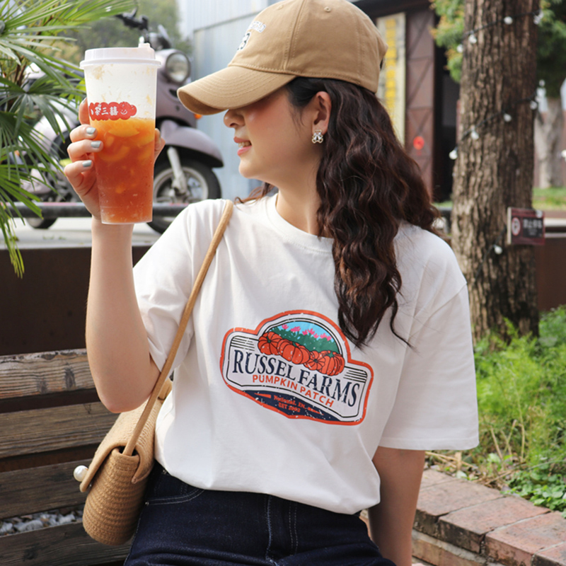 เสื้อผ้าวัยรุ่นเกาหลี เสื้อยืดวัยรุ่นผู้หญิง มีขนาด S M L XL
