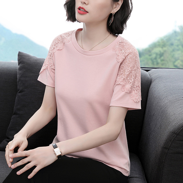 เสื้อยืดคอตตอนเรียบหรู