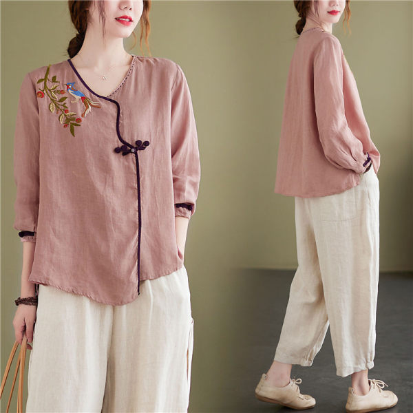 เสื้อลินิน แบบเสื้อสวยๆ เสื้อผ้าฝ้ายลินิน เสื้อเชิ้ตผ้าลินิน BY LININ