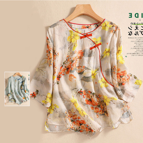 เสื้อลินิน เสื้อผ้าฝ้ายลินิน เสื้อเชิ้ตผ้าลินิน