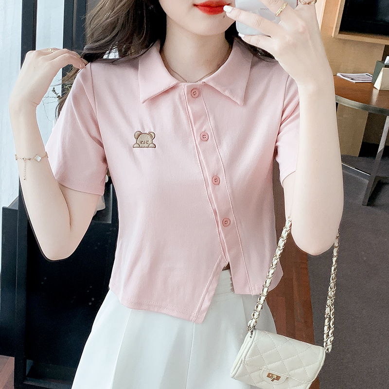 เสื้อผ้าวัยรุ่นเกาหลี เสื้อยืดวัยรุ่นผู้หญิง มีขนาด S M L XL
