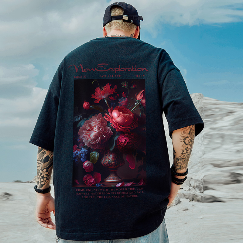 เสื้อยืดผู้ชายอ้วน S-5XL(อกเสื้อ39-51นิ้ว)