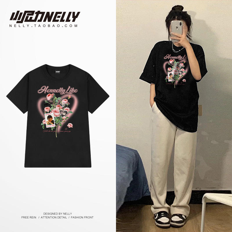 เสื้อยืดคอกลม ผู้ชาย เสื้อยืดผู้ชายเกาหลี เสื้อยืดเกาหลี แบรนด์ NELLY