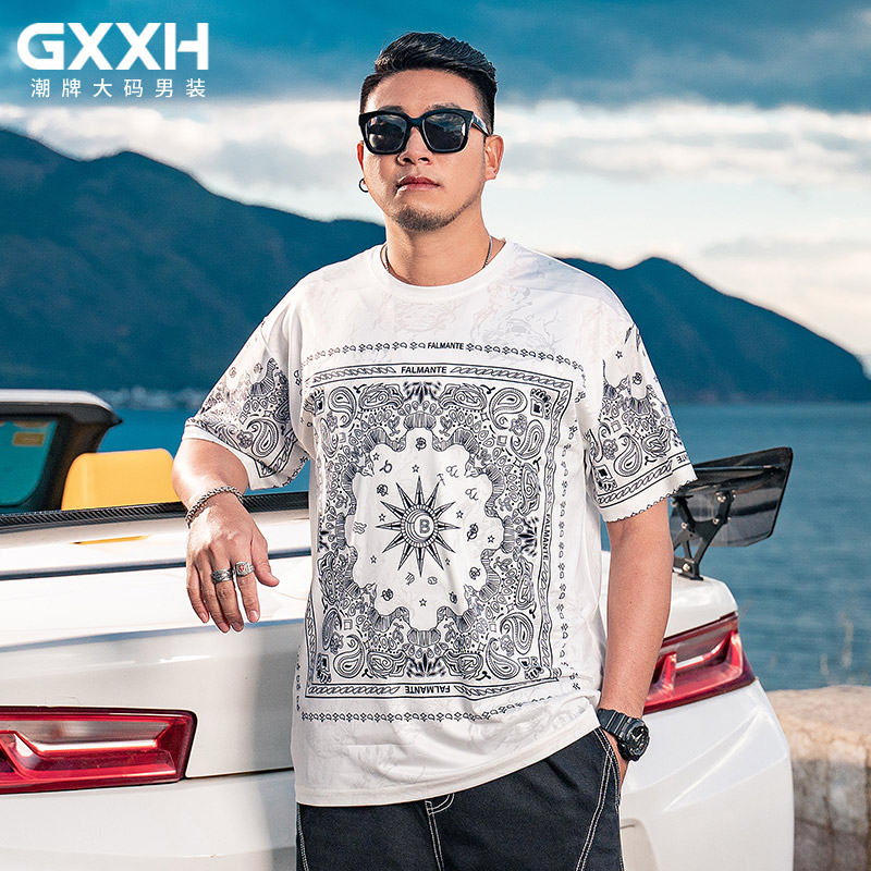 เสื้อยืดผู้ชายอ้วน S-5XL(อกเสื้อ39-51นิ้ว)