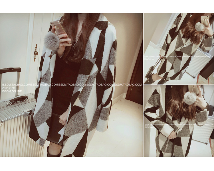 เสื้อโค้ทกันหนาว ทอลาย ดีไซน์เก๋ มีสไตล์ งานดี ขนสังเคราะห์ เนื้อนุ่มละเอียด ไม่บาง บุซับในกันลม พร้อมส่งค่า same pic