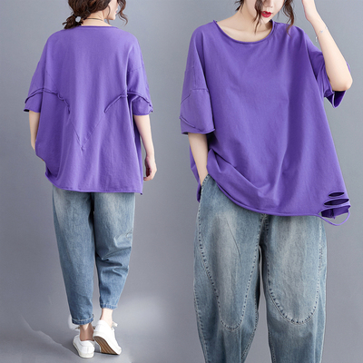 เสื้อผ้าฝ้ายสไตล์วินเทจ Meimei plus size