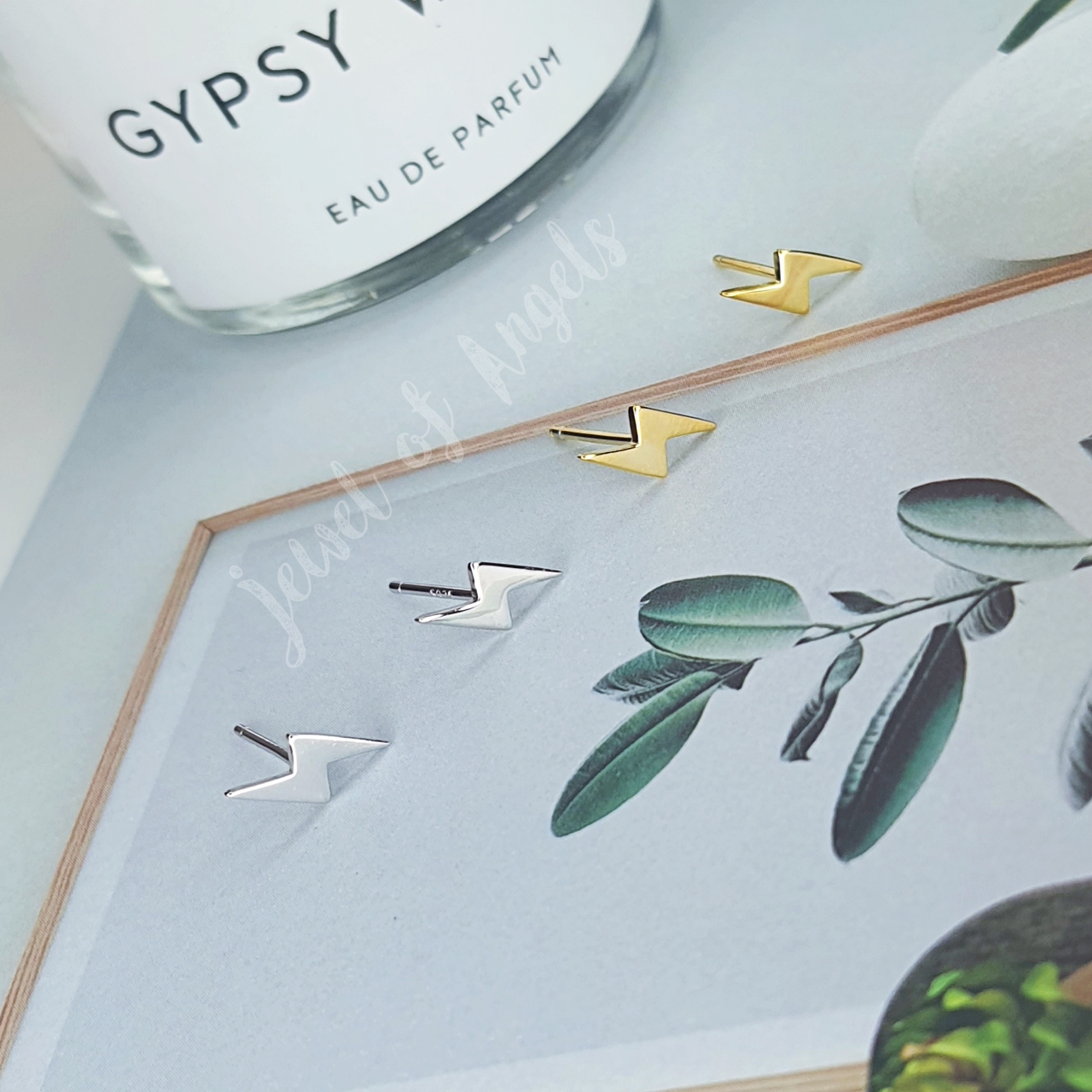 ต่างหูเงินแท้ S925 รุ่น Thunder ต่างหูสายฟ้า เงินแท้ทั้งชิ้น Silver925 ต่างหูผู้ชาย ต่างหูผู้หญิง ตุ้มหูเงินแท้