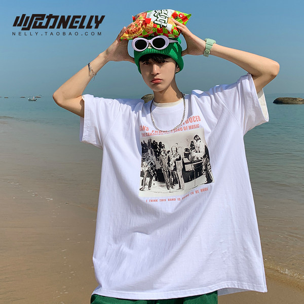 เสื้อยืดคอกลม ผู้ชาย เสื้อยืดผู้ชายเกาหลี เสื้อยืดเกาหลี แบรนด์ NELLY