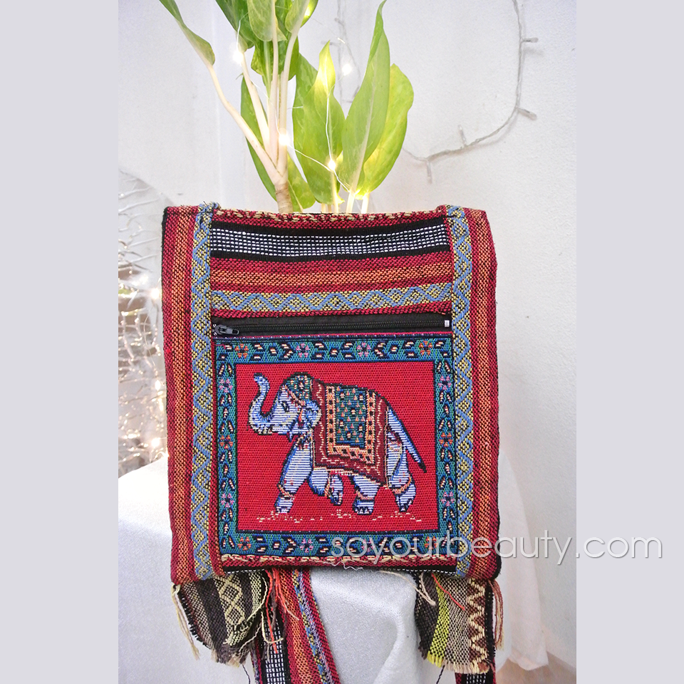 กระเป๋าย่าม กระเป๋าผ้าพื้นเมือง กระเป๋าลายช้าง กระเป๋าผ้าสะพายข้าง