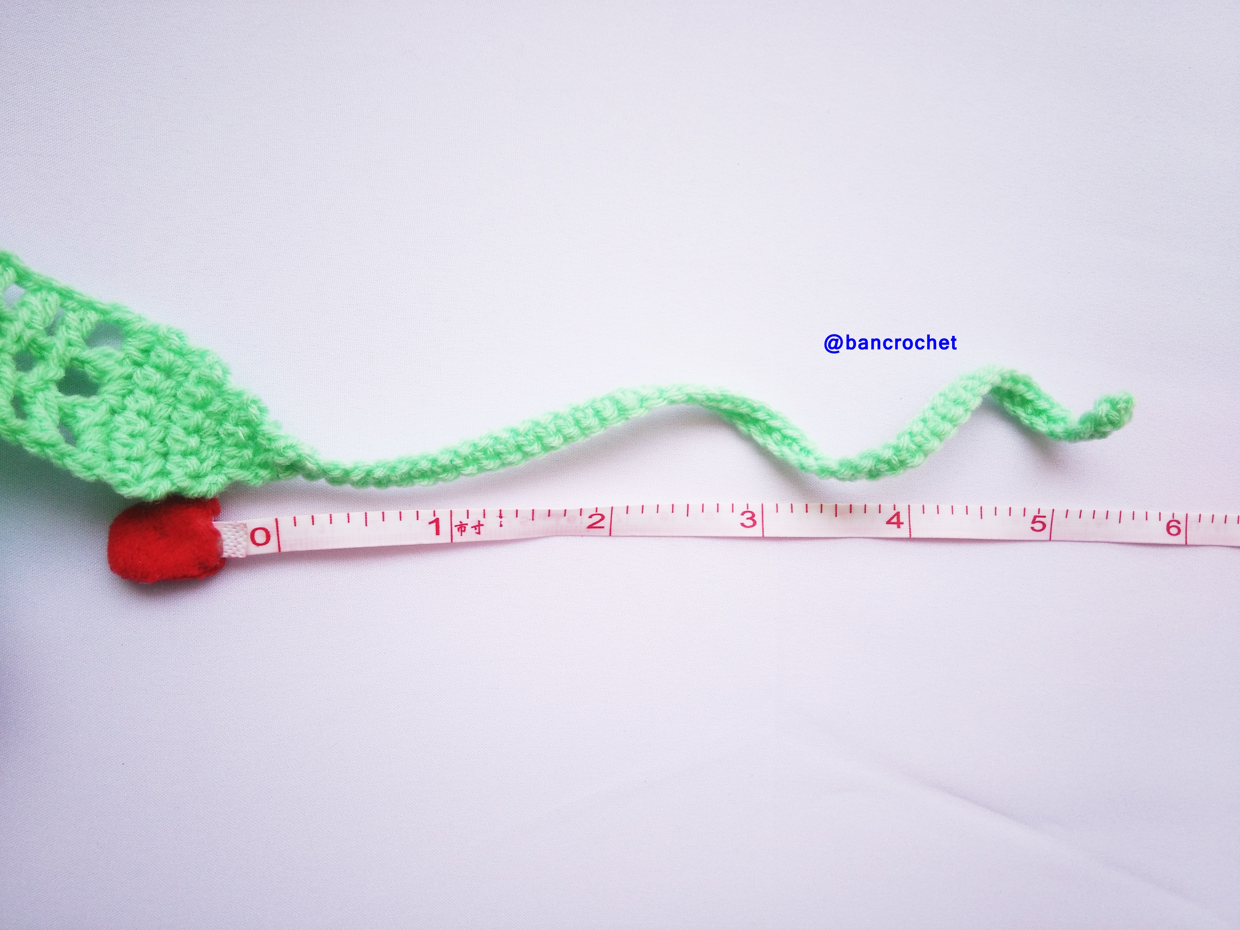 Bancrochet ที่คาดผมถักโครเชต์ crochet headband เขียวมิ้นท์ 1-1.5*13 inch