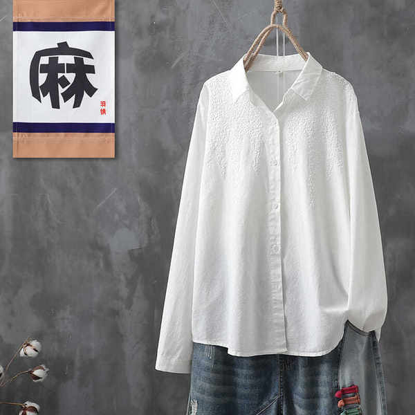 เสื้อลินิน เสื้อผ้าฝ้ายลินิน เสื้อเชิ้ตผ้าลินิน BY Zimo