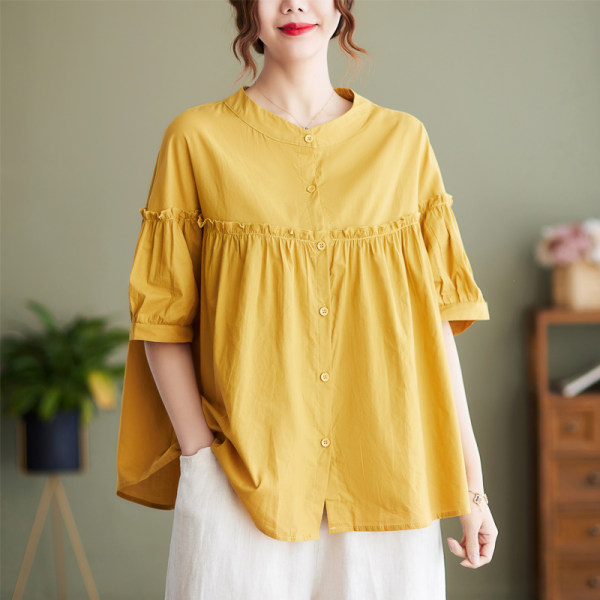 เสื้อลินิน แบบเสื้อสวยๆ เสื้อผ้าฝ้ายลินิน เสื้อเชิ้ตผ้าลินิน BY LININ