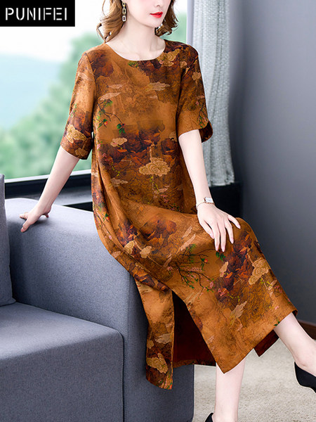 เดรสวัยผู้ใหญ่40-60ปี เดรสคุณแม่ ชุดเดรสทำงานวัยผู้ใหญ่ แบรนด์ MAMA DRESS