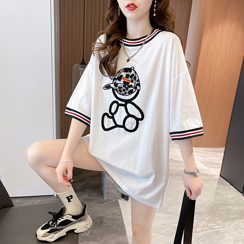 เสื้อยืดคนอ้วนแบบโอเวอร์ไซส์แบบ ulzzang fashion สนใจทักแชท