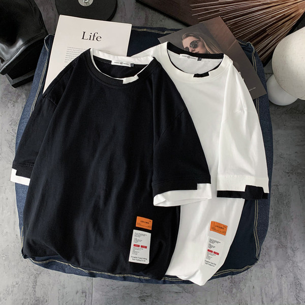 เสื้อยืดผู้ชายอ้วน S-5XL(อกเสื้อ39-51นิ้ว)