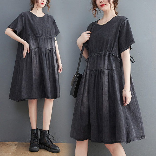 เสื้อลินินคนอ้วน เสื้อทีเชิ้ตคนอ้วนผู้หญิง เสื้อทีเชิ้ตตัวใหญ่ By Literary Plus size
