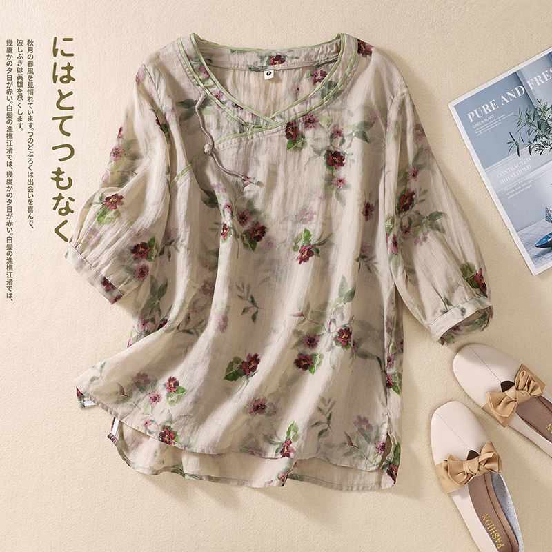 เสื้อลินิน เสื้อผ้าฝ้ายลินิน เสื้อเชิ้ตผ้าลินิน