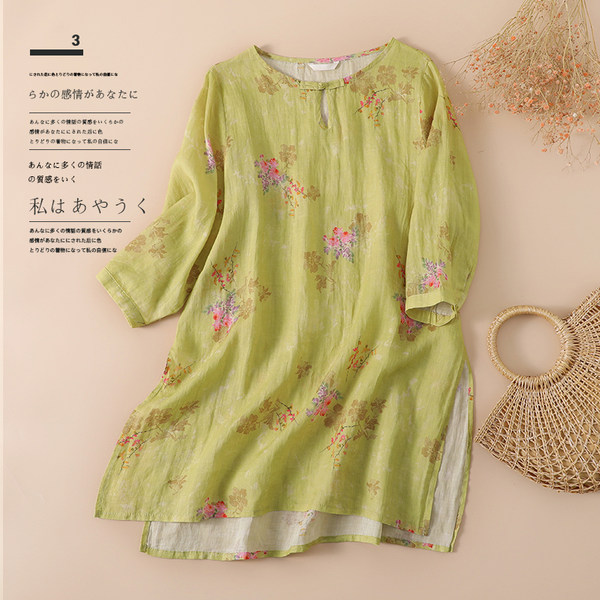 เสื้อลินิน เสื้อผ้าฝ้ายลินิน เสื้อเชิ้ตผ้าลินิน BY Zimo