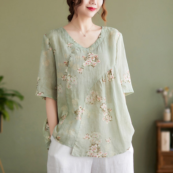 เสื้อลินิน แบบเสื้อสวยๆ เสื้อผ้าฝ้ายลินิน เสื้อเชิ้ตผ้าลินิน BY LININ