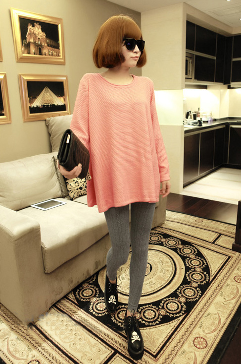 Legging เลกกิ้ง ผ้าเนื้อนุ่มมี texture ในตัว ยืดได้เยอะ พร้อมส่ง