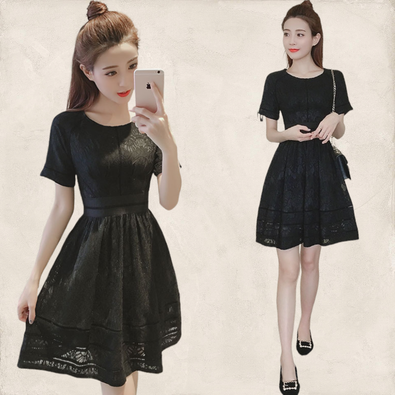 Dress4318 เดรสลูกไม้ทรงสวย เย็บติดซับในอย่างดีทั้งชุด เอวเข้ารูป ซิปหลังใส่ง่าย ผ้าลูกไม้เกรดพรีเมียมลายทึบเนื้อหนาเรียบสวย ผ้าดีงานสวยเหมือนราคาหลักพัน ทรงนี้ใส่เมื่อไหร่ก็สวย