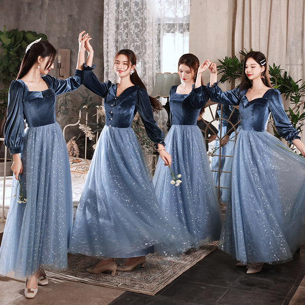 ชุดเพื่อนเจ้าสาวสีฟ้า