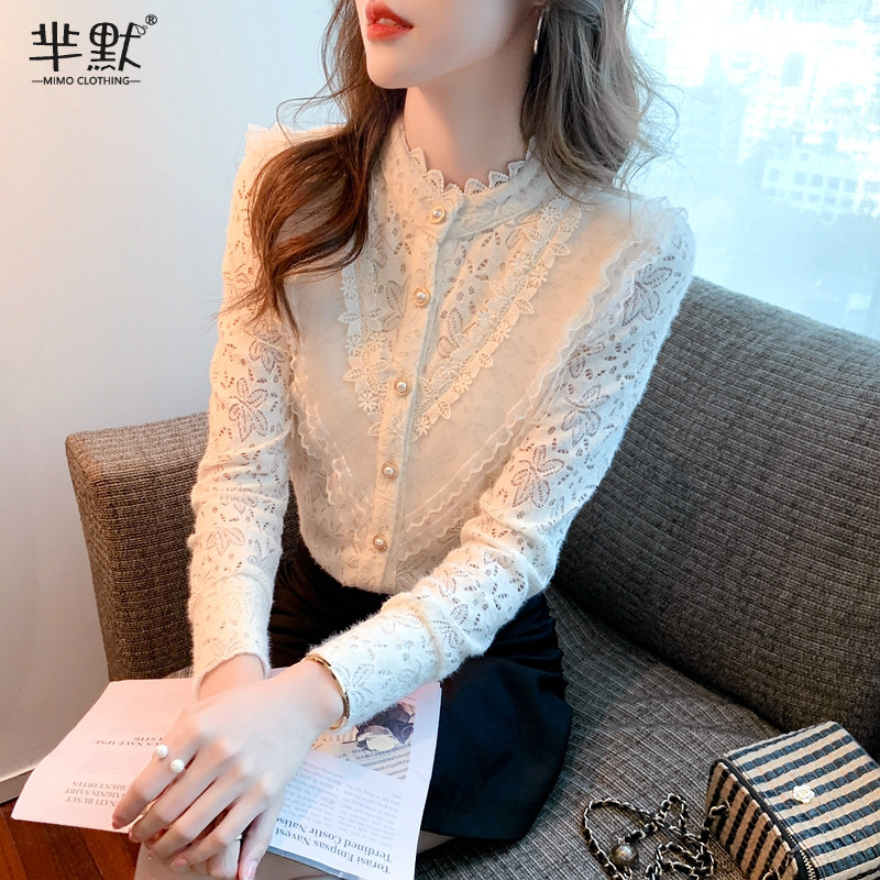 เสื้อลูกไม้ เสื้อเชิ้ตแขนยาว